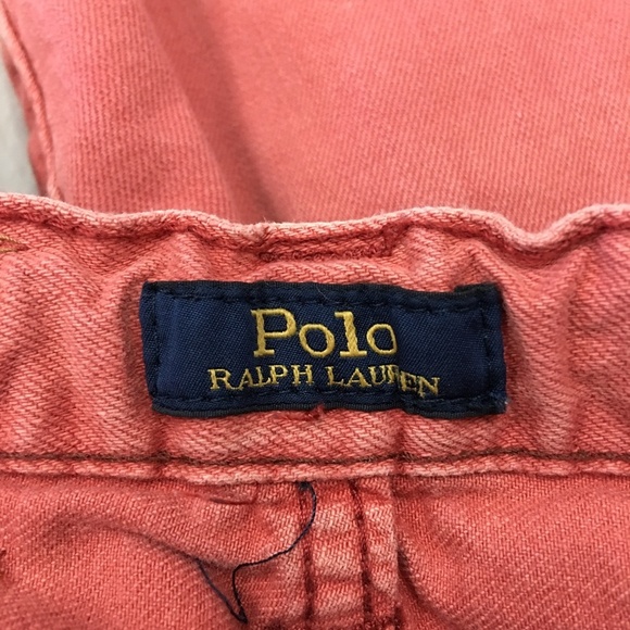 Polo Ralph Lauren Raw Hem Shorts Size 7 Brick Red - Picture 7 of 8
